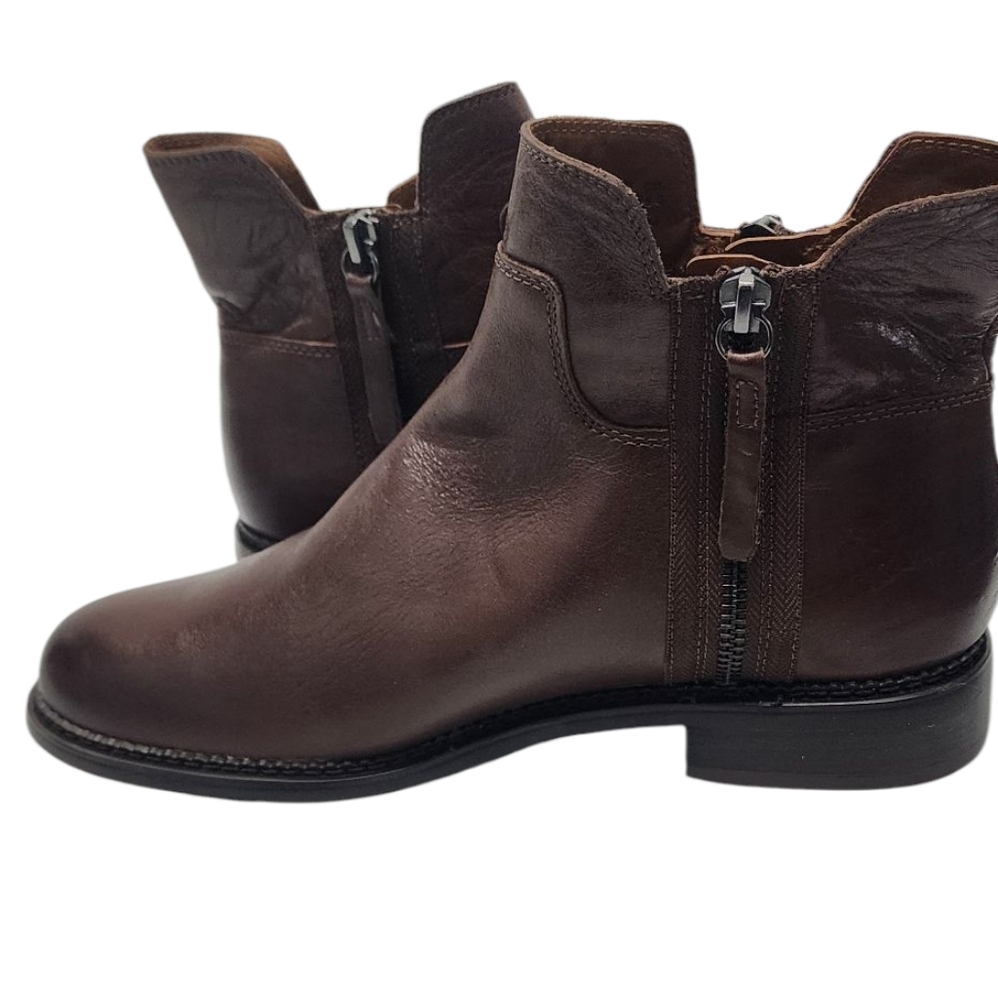 Franco Sarto Brown Ankle Boots Sleek Design